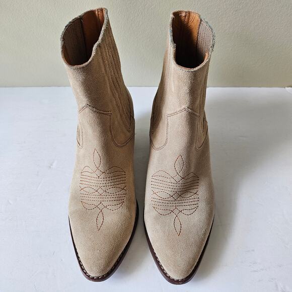 Zadig & Voltaire Women's Suede Western Booties, Size 36 (US 5) Tyler Ankle - Picture 2 of 7